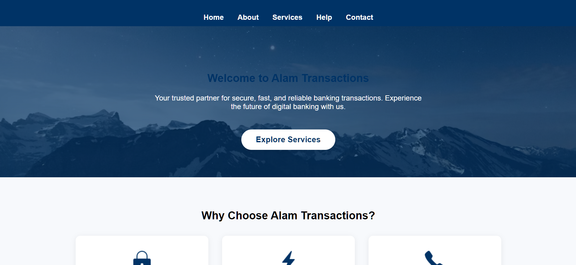 Banking Web Application